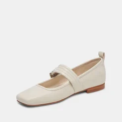 ARORA BALLET FLATS IVORY CRINKLE PATENT^Dolce Vita Clearance