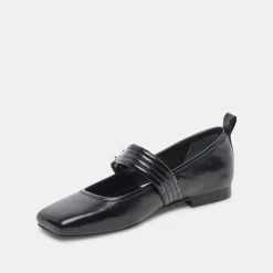 ARORA BALLET FLATS MIDNIGHT CRINKLE PATENT^Dolce Vita Hot