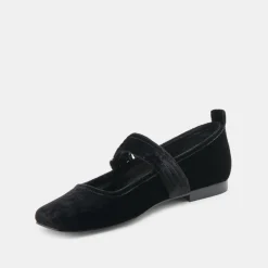 ARORA BALLET FLATS NERO VELVET^Dolce Vita Best