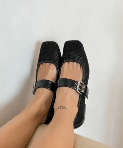 ARORA BALLET FLATS ONYX WOVEN MESH^Dolce Vita Discount