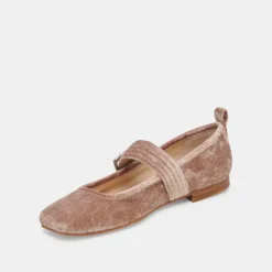 ARORA BALLET FLATS ROSE VELVET^Dolce Vita New