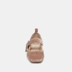 ARORA BALLET FLATS ROSE VELVET^Dolce Vita New
