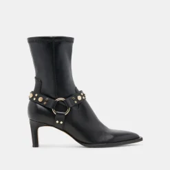 ARYA STUD BOOTS BLACK LEATHER^Dolce Vita Online