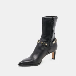 ARYA STUD BOOTS BLACK LEATHER^Dolce Vita Online