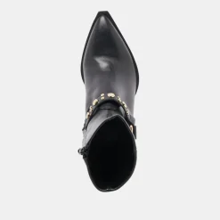 ARYA STUD WIDE CALF BOOTS BLACK LEATHER^Dolce Vita Outlet