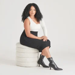 ARYA WIDE CALF BOOTS BLACK LEATHER^Dolce Vita Sale