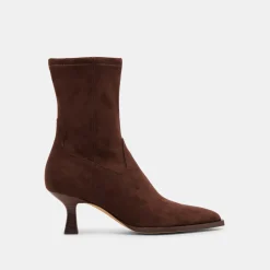 ARYA WIDE CALF BOOTS DK BROWN STELLA SUEDE^Dolce Vita New