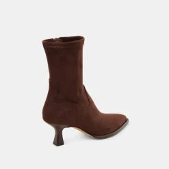 ARYA WIDE CALF BOOTS DK BROWN STELLA SUEDE^Dolce Vita New