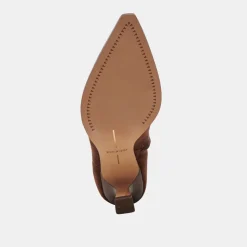 ARYA WIDE CALF BOOTS DK BROWN STELLA SUEDE^Dolce Vita New