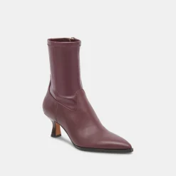 ARYA WIDE CALF BOOTS WINE LEATHER^Dolce Vita Clearance