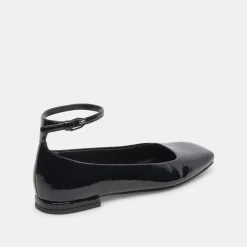 ASHYA BALLET FLATS MIDNIGHT CRINKLE PATENT^Dolce Vita Hot