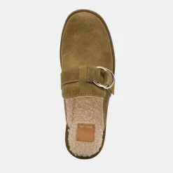 ASTOR PLUSH FLATS OLIVE SUEDE^Dolce Vita Fashion