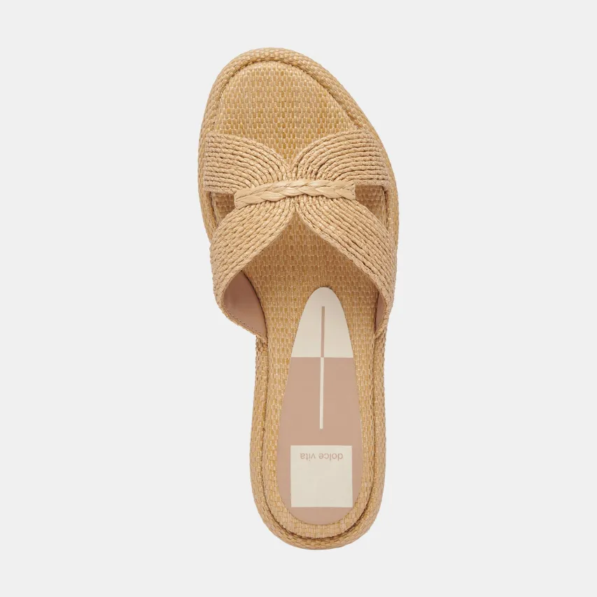 ATOMIC SANDALS LT NATURAL RAFFIA^Dolce Vita Clearance