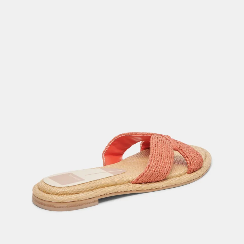 ATOMIC SANDALS PERSIMMON RAFFIA^Dolce Vita Sale