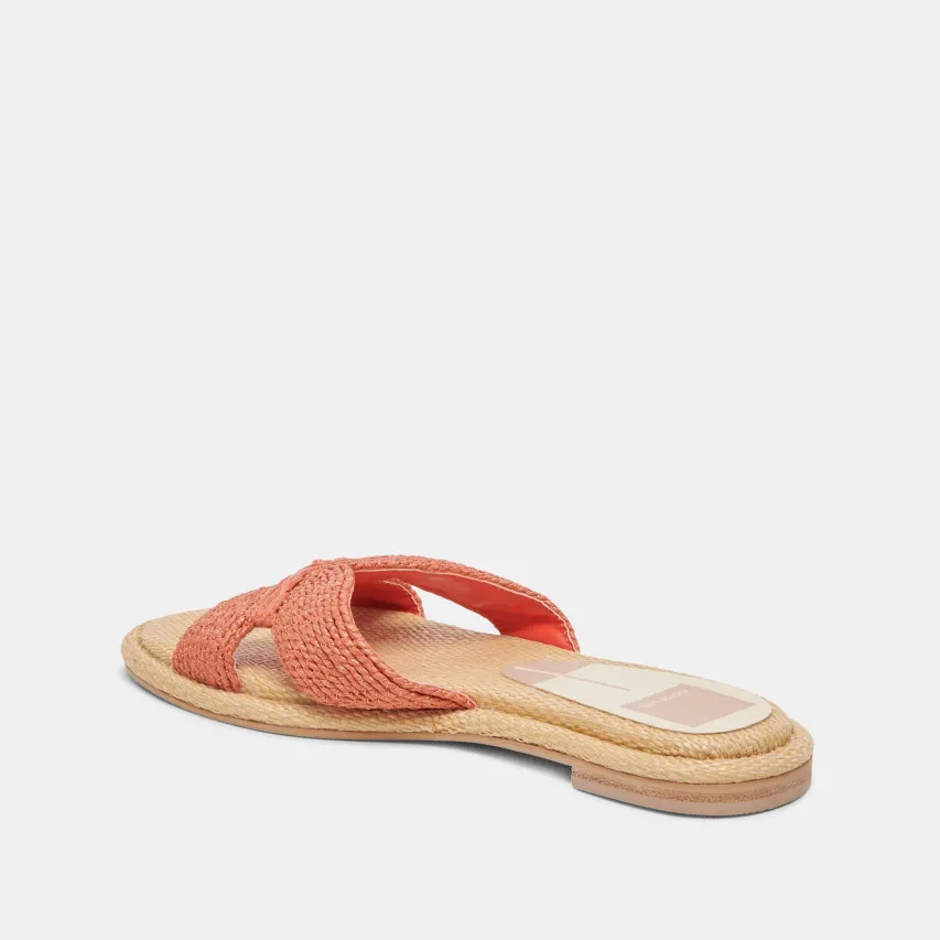 ATOMIC SANDALS PERSIMMON RAFFIA^Dolce Vita Sale