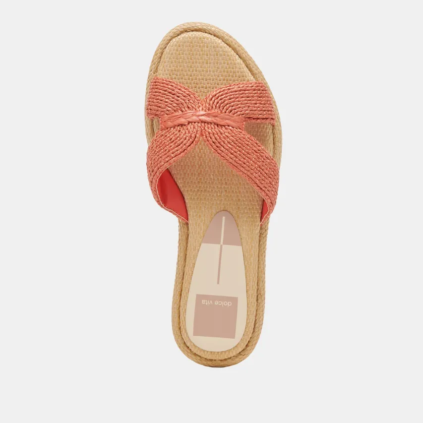 ATOMIC SANDALS PERSIMMON RAFFIA^Dolce Vita Sale