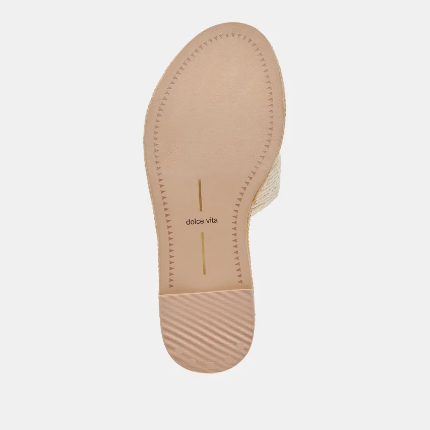 ATOMIC SANDALS WHITE RAFFIA^Dolce Vita New