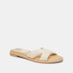 ATOMIC SANDALS WHITE RAFFIA^Dolce Vita New