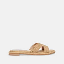 ATOMIC WIDE SANDALS LT NATURAL RAFFIA^Dolce Vita Clearance