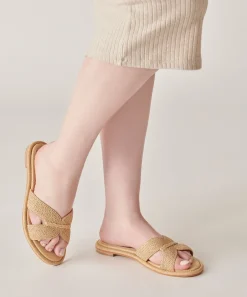 ATOMIC WIDE SANDALS LT NATURAL RAFFIA^Dolce Vita Clearance