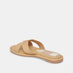 ATOMIC WIDE SANDALS LT NATURAL RAFFIA^Dolce Vita Clearance
