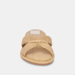 ATOMIC WIDE SANDALS LT NATURAL RAFFIA^Dolce Vita Clearance