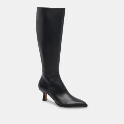 AUGGIE BOOTS BLACK LEATHER^Dolce Vita Best