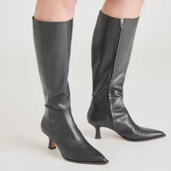 AUGGIE BOOTS BLACK LEATHER^Dolce Vita Best