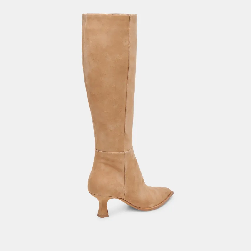 AUGGIE BOOTS CAMEL SUEDE^Dolce Vita New