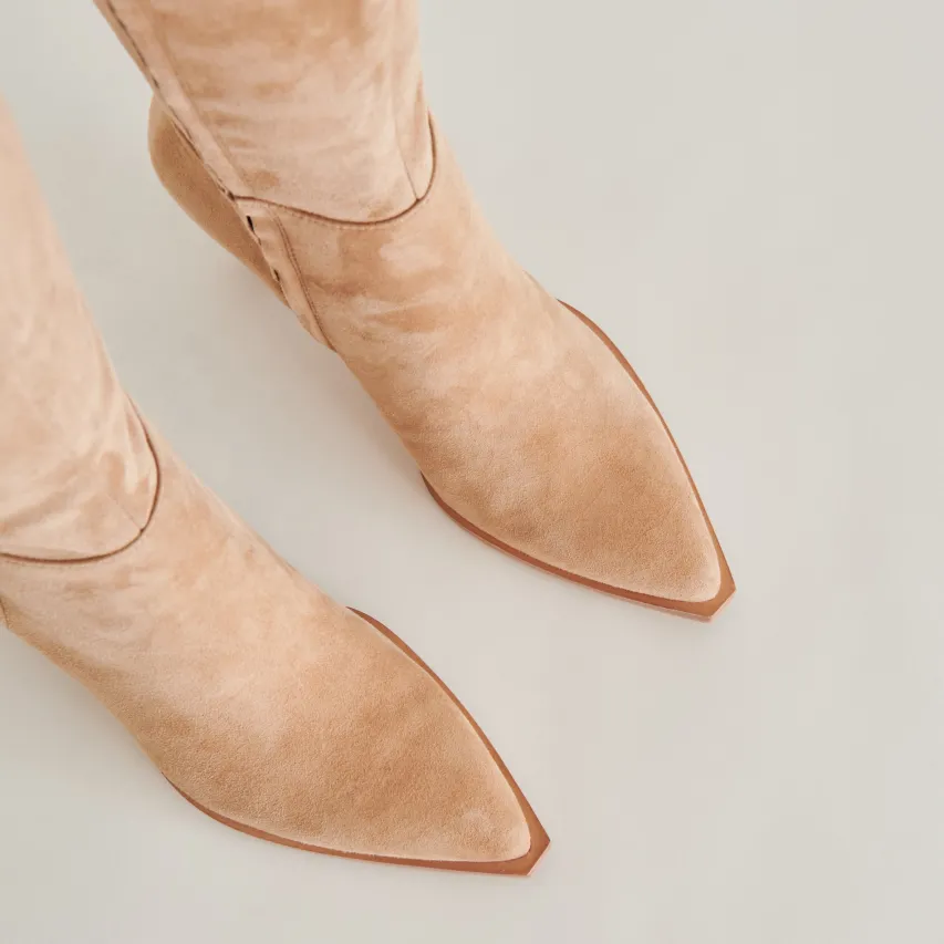 AUGGIE BOOTS CAMEL SUEDE^Dolce Vita New