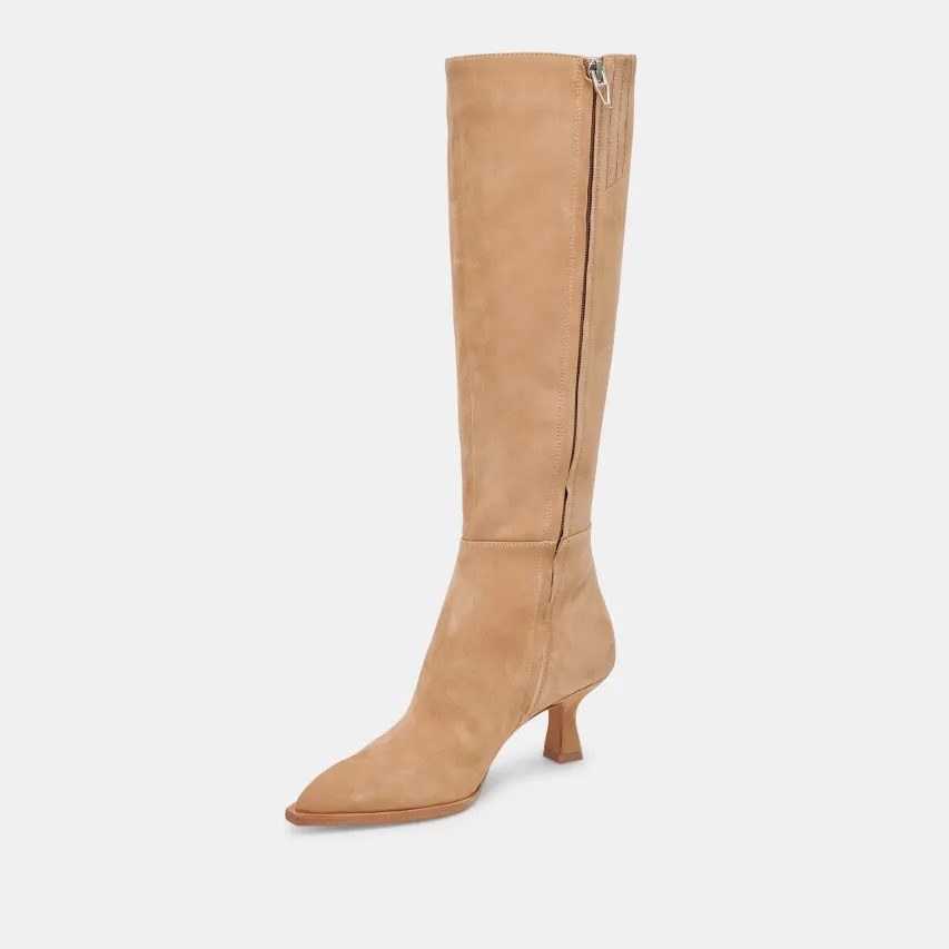 AUGGIE BOOTS CAMEL SUEDE^Dolce Vita New