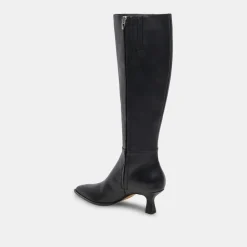AUGGIE WIDE CALF BOOTS BLACK LEATHER^Dolce Vita Discount