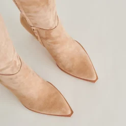 AUGGIE WIDE CALF BOOTS CAMEL SUEDE^Dolce Vita New