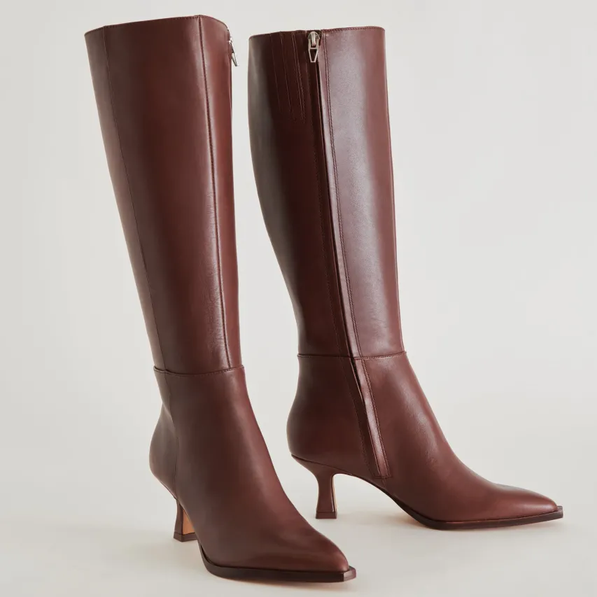 AUGGIE WIDE CALF BOOTS CHOCOLATE LEATHER^Dolce Vita Best