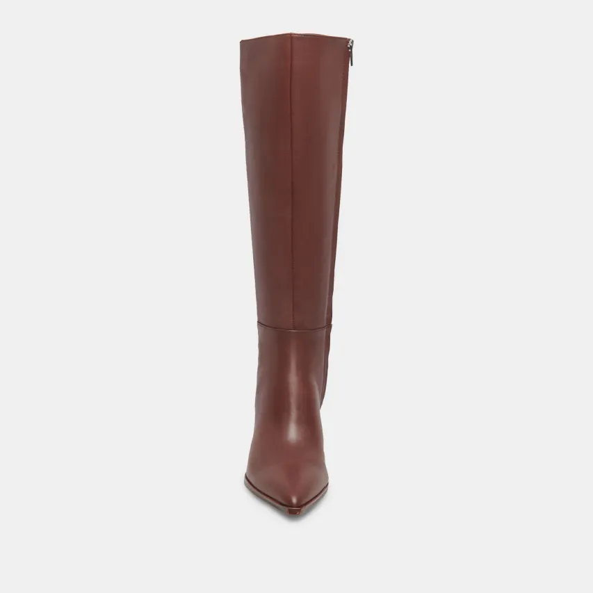 AUGGIE WIDE CALF BOOTS CHOCOLATE LEATHER^Dolce Vita Best