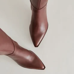 AUGGIE WIDE CALF BOOTS CHOCOLATE LEATHER^Dolce Vita Best