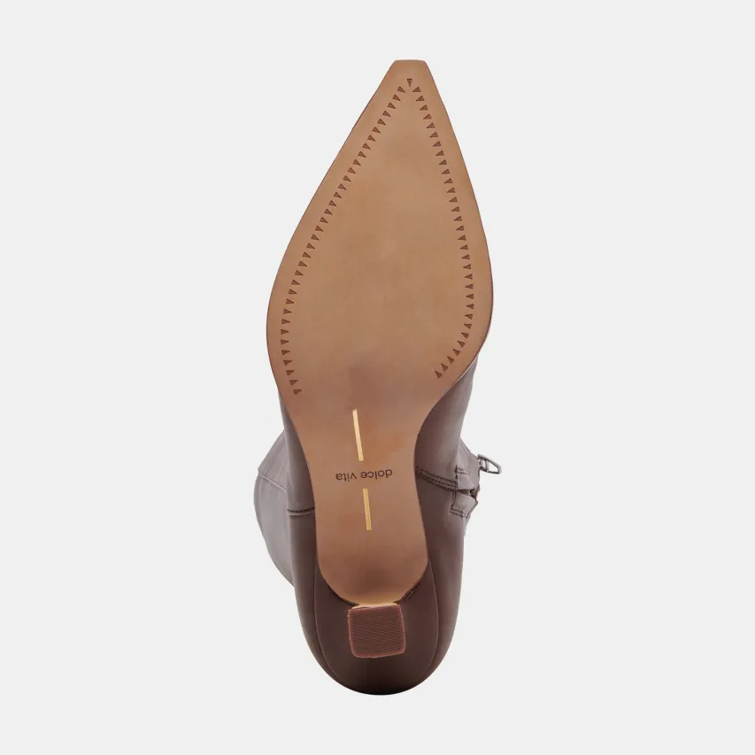 AUGGIE WIDE CALF BOOTS CHOCOLATE LEATHER^Dolce Vita Best