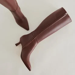 AUGGIE WIDE CALF BOOTS CHOCOLATE LEATHER^Dolce Vita Best