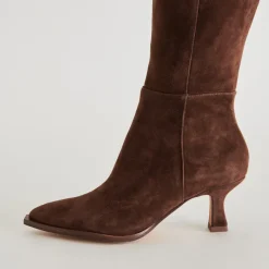 AUGGIE WIDE CALF BOOTS DK BROWN SUEDE^Dolce Vita Sale