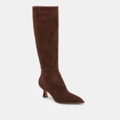 AUGGIE WIDE CALF BOOTS DK BROWN SUEDE^Dolce Vita Sale