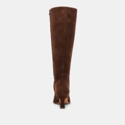 AUGGIE WIDE CALF BOOTS DK BROWN SUEDE^Dolce Vita Sale