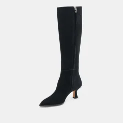AUGGIE WIDE CALF BOOTS ONYX SUEDE^Dolce Vita Discount