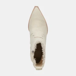 AUSTIN BOOTS IVORY DENIM^Dolce Vita Fashion