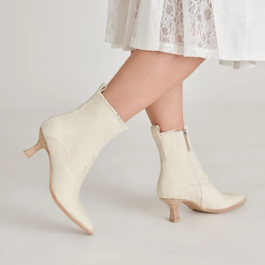 AUSTIN BOOTS IVORY DENIM^Dolce Vita Fashion