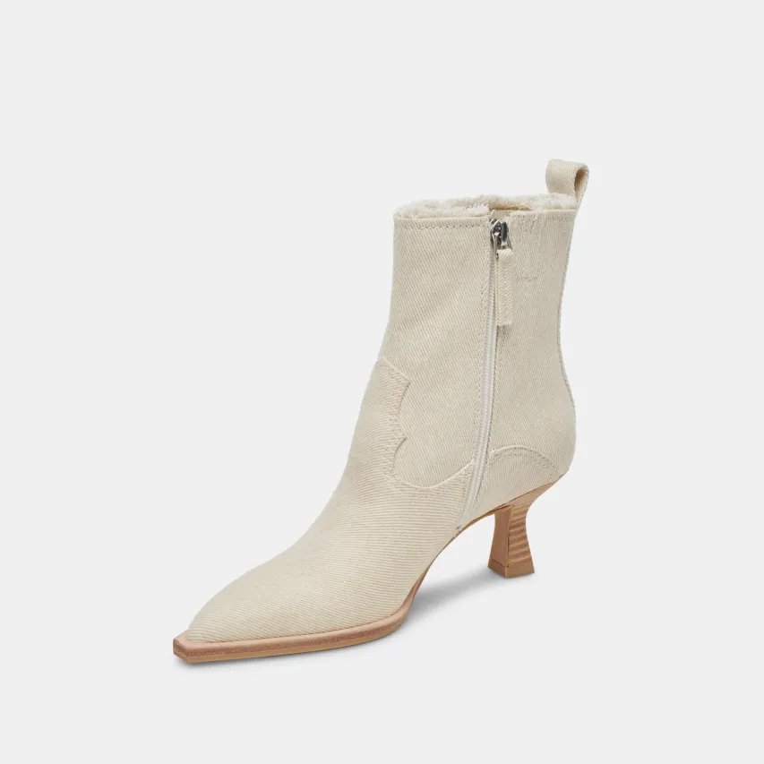 AUSTIN BOOTS IVORY DENIM^Dolce Vita Fashion