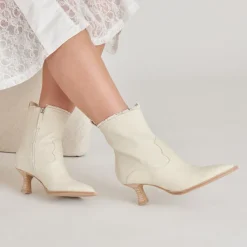 AUSTIN BOOTS IVORY DENIM^Dolce Vita Fashion