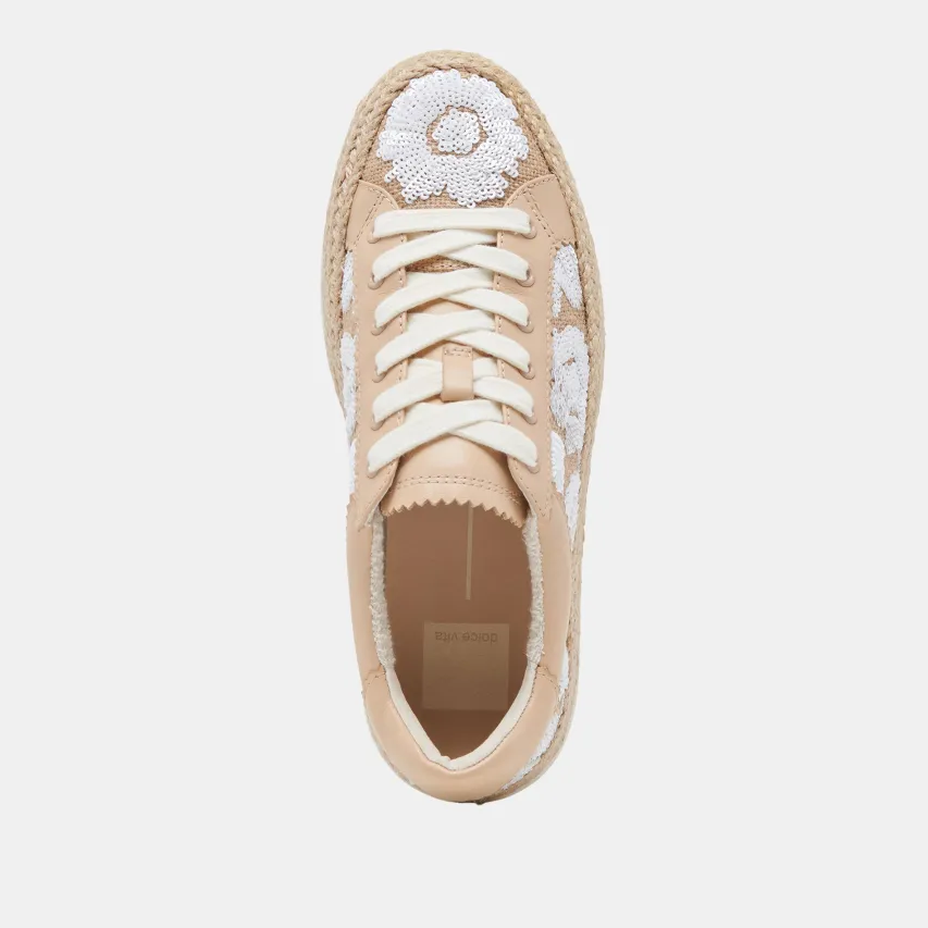 AZALIA SNEAKERS NATURAL MULTI FLORAL SEQUIN^Dolce Vita Best
