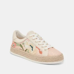 AZALIA SNEAKERS PINK FLORAL RAFFIA^Dolce Vita Online