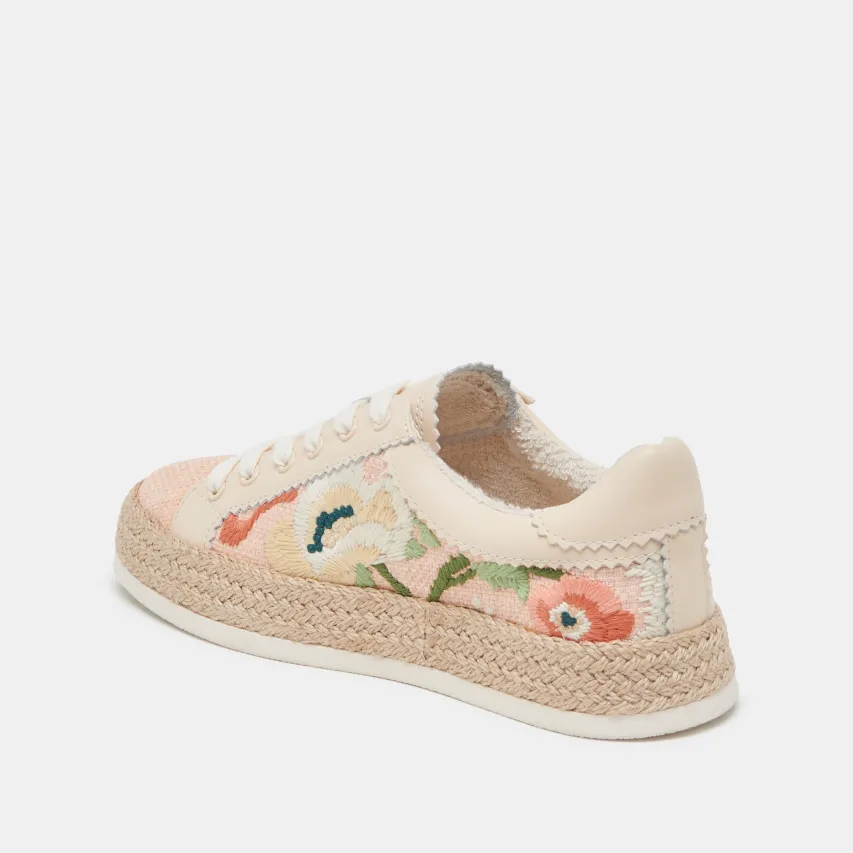 AZALIA SNEAKERS PINK FLORAL RAFFIA^Dolce Vita Online
