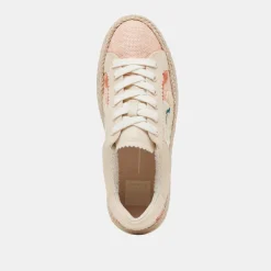 AZALIA SNEAKERS PINK FLORAL RAFFIA^Dolce Vita Online
